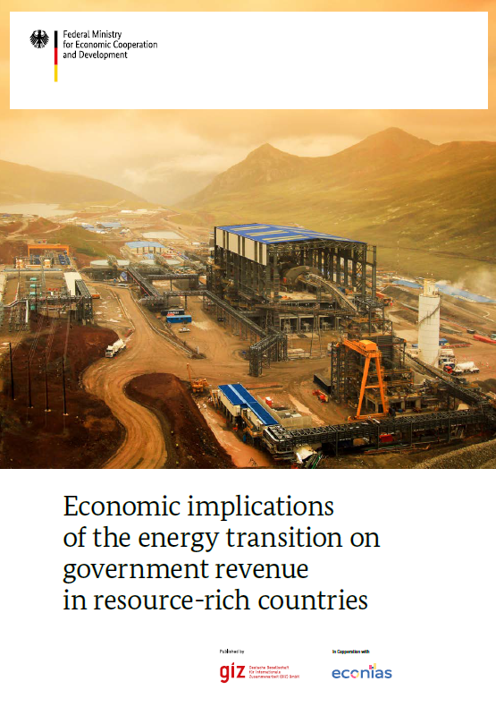 Cover der Studie Economic implications of the energy transition on government revenue in resource-rich countries