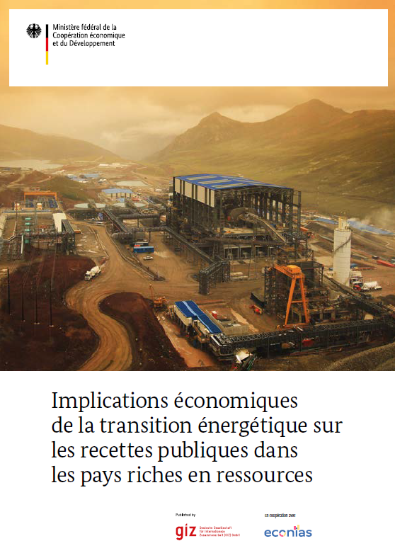 Cover der Studie Economic implications of the energy transition on government revenue in resource-rich countries (FR)