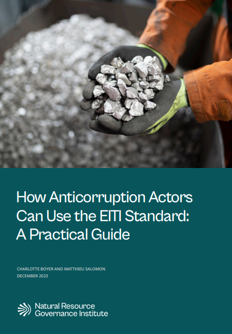 Cover of the publication "How Anticorruption Actors Can Use the EITI Standard"