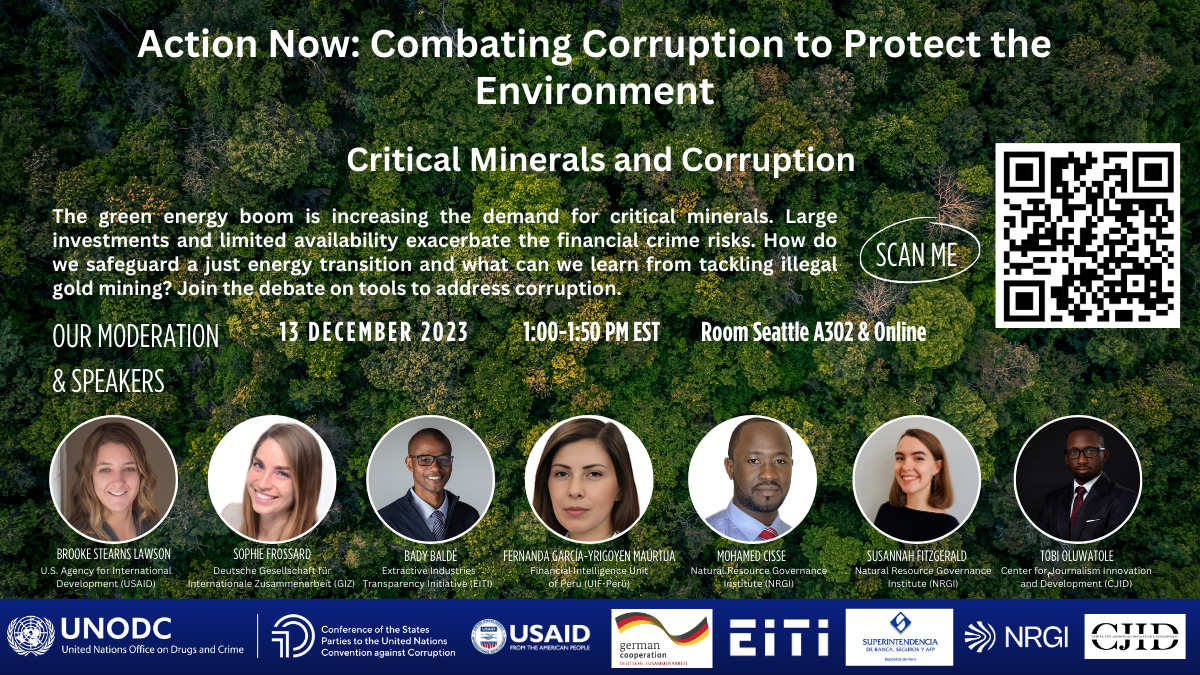 Side Event “Critical Minerals and Corruption“