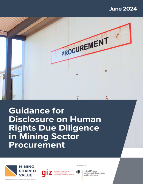 Cover der Guidance Human Rights Due Diligence in Mining Sector Procurement