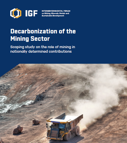 Titelseite Decarbonization of the Mining Sector