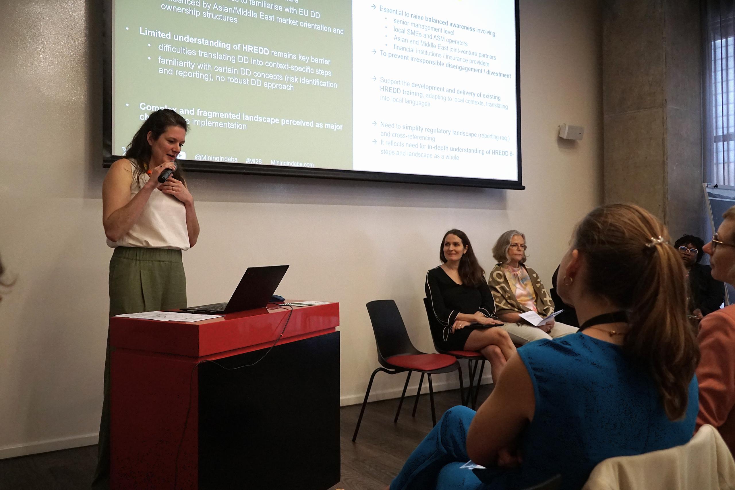 Vorstellung der Analyse auf dem Side Event zur Mining Indaba 2026 des GIZ Sektorprogramms Rohstoffe und Entwicklung